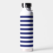 blauwe zeemansstreep waterfles (Links)
