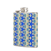 blauwe zeemeerkolf heupfles (Links)