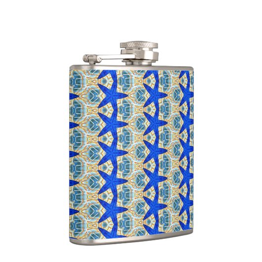 blauwe zeemeerkolf heupfles (Rechts)