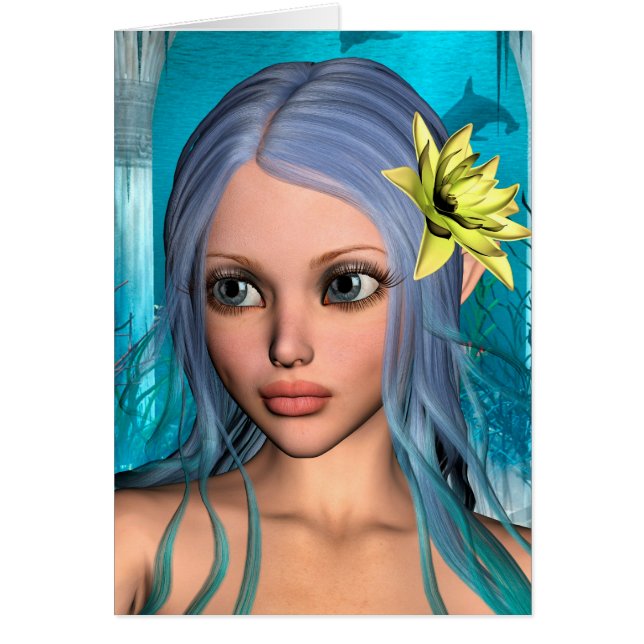 Blauwe Zeemeermin (Voorkant)