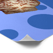 Blauwe Zeemeermin en Dolphin afdrukken Poster (Hoek)