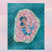 Blauwe Zeemeermin in een Roze Shell Legpuzzel