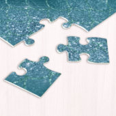 Blauwe Zeemeermin in een Roze Shell Legpuzzel