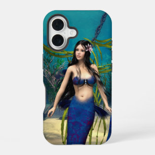 Blauwe Zeemeermin iPhone 16 Hoesje