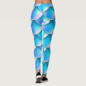 blauwe zeemeermin leggings (Achterkant)