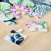 Blauwe Zeemeermin Legpuzzel (Zijkant)