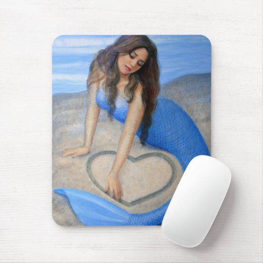 Blauwe Zeemeermin Muismat (Met muis)