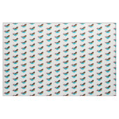 blauwe zeemeermin op wit stof (Yard (91,4 cm))