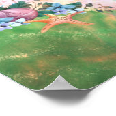 Blauwe Zeemeermin Poster (Hoek)