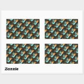 blauwe zeemeermin stickers (Vel)