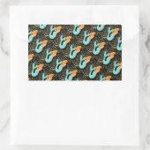 blauwe zeemeermin stickers (Tas)