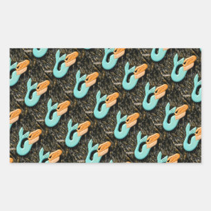 blauwe zeemeermin stickers