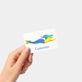 Blauwe zeemeermin Thunder_Cove Badge (Handheld)