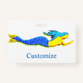 Blauwe zeemeermin Thunder_Cove Badge (Voorkant)