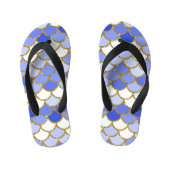 Blauwe Zeemeerminnen Kinder Teenslippers (Voetbed)