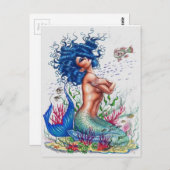 Blauwe zeemeervis briefkaart (Voorkant / Achterkant)