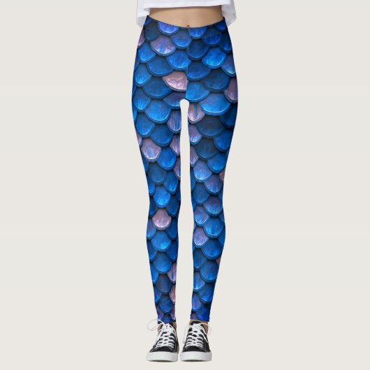  blauwe zeemeervis leggings (Voorkant)