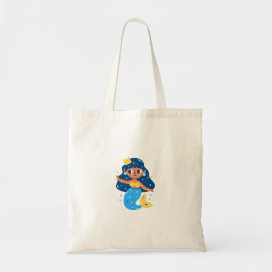 Blauwe zeemeervis tote bag (Voorkant)