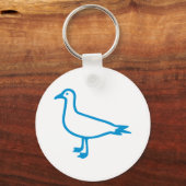 Blauwe zeemeeuw sleutelhanger (Voorkant)