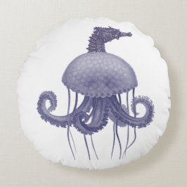 BLAUWE ZEEPAARD KWALLEN  ROND KUSSEN