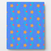 Blauwe zeepaardjes en goudstaarten fotoplaat (Voorkant)