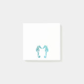 Blauwe Zeepaardjes tekenen kunst Post-it Notities Post-it® Notes (Voorkant)