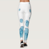 Blauwe zeepbellen leggings (Achterkant)