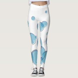 Blauwe zeepbellen leggings
