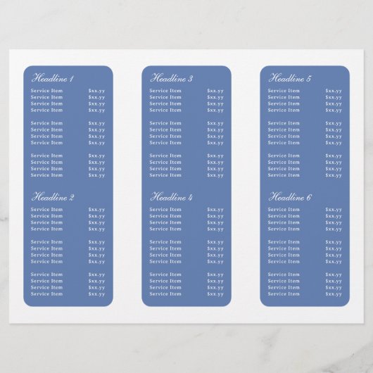 Blauwe zeeschelp logo brochure (Achterkant)