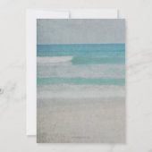 Blauwe Zeeschelpen Oceaan Zee Strand Baby Shower Kaart (Achterkant)