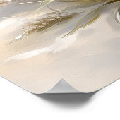 Blauwe Zeeschildpad Kust Strand Kunstprint | Poste Poster (Hoek)