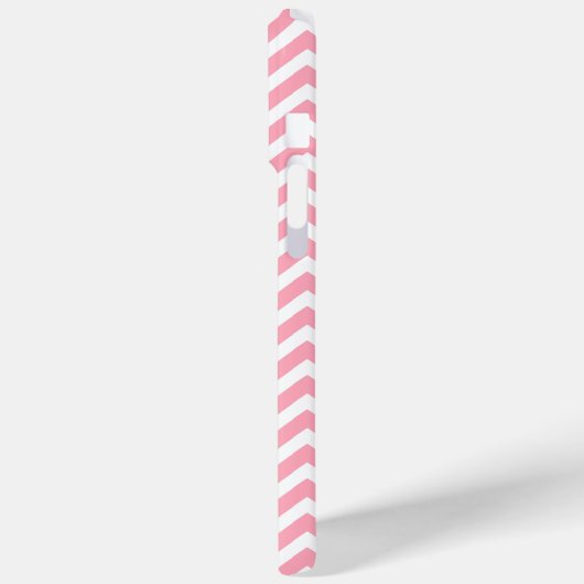 Blauwe zeester op roze Chevrons Patroon Case-Mate iPhone Case (Achterkant / Links)