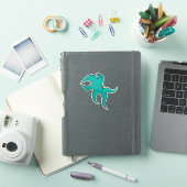 Blauwe zeester sticker (iPad Cover)