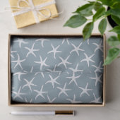 Blauwe Zeester Tropisch Patroon Tissuepapier (Geschenk)