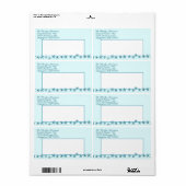Blauwe Zeesterren Aangepaste Verzendlabels Etiket (Full Sheet)
