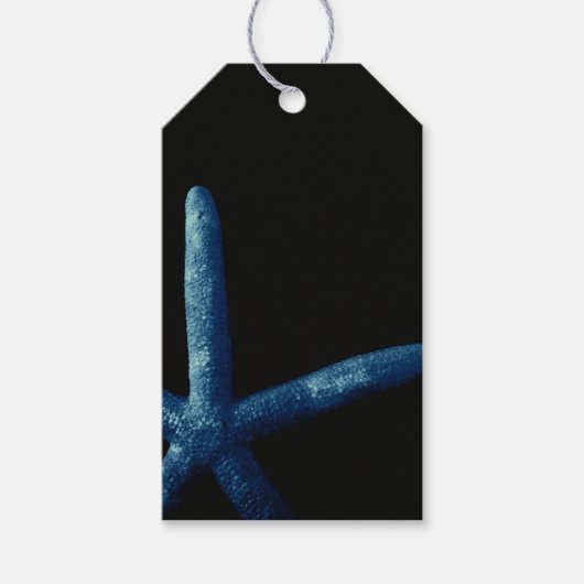 Blauwe zeesterren cadeau Labels Cadeaulabel (Voorkant)