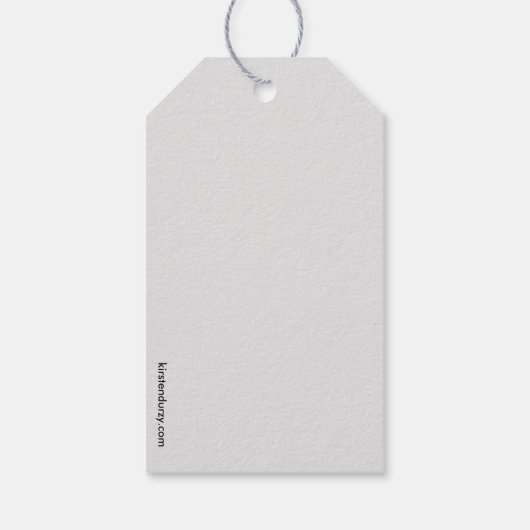 Blauwe zeesterren cadeau Labels Cadeaulabel (Achterkant)