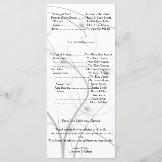 Blauwe zeesterren met zilveren koraal bruiloft pro programmakaart (Achterkant)