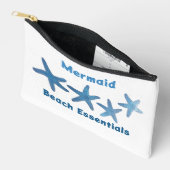 Blauwe zeesterren strand Essentials nautisch wit Etui (Open)