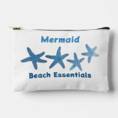 Blauwe zeesterren strand Essentials nautisch wit Etui (Voorkant)