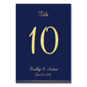 Blauwe Zeevaart Bruiloft Plaatskaarten Tafelkaarte Kaart (Achterkant)