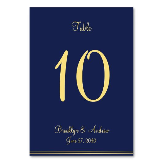 Blauwe Zeevaart Bruiloft Plaatskaarten Tafelkaarte Kaart (Voorkant)