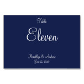 Blauwe Zeevaart Bruiloft Plaatskaarten Tafelkaarte Kaart (Achterkant)