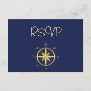 Blauwe Zeevaart Trouw RSVP Kaarten Kaartje