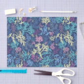 Blauwe zeewieren tissuepapier (Craft)