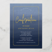 Blauwe Zegeningen Bevestiging Uitnodiging (Voorkant)