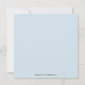 Blauwe zeilboot 2 Foto Kinder - Verjaardagsuitnodi Kaart (Achterkant)