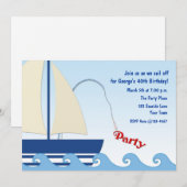 Blauwe Zeilboot, neusthema Kaart (Voorkant / Achterkant)