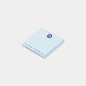 Blauwe zeilboot post-it® notes (Schuin)