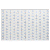 Blauwe zeilboten stof (Yard (91,4 cm))